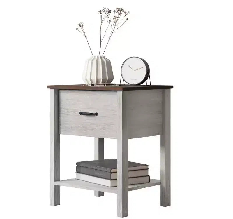 Home Design Sana Nightstand, White Oak