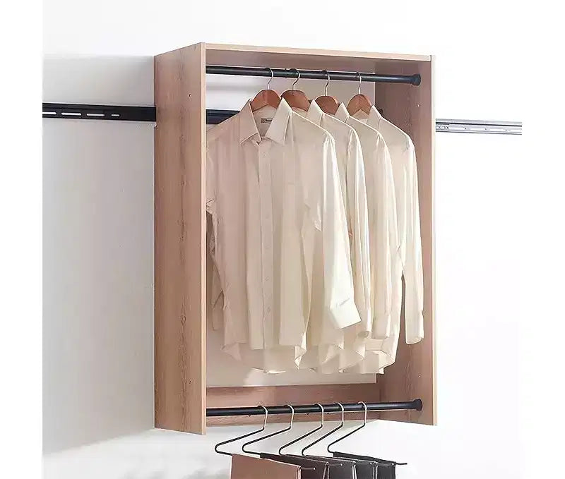 HomeStock Devi Wall Mounted Walk in Wood Closet System