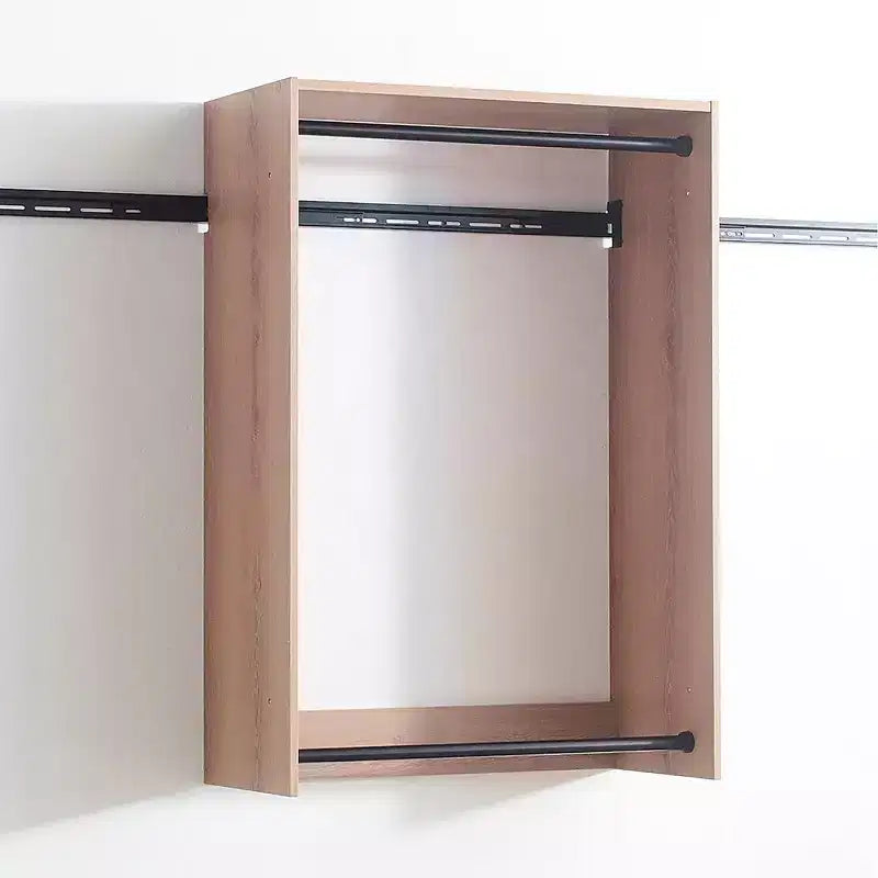 HomeStock Devi Wall Mounted Walk in Wood Closet System