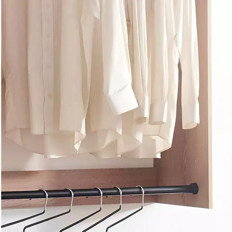 HomeStock Devi Wall Mounted Walk in Wood Closet System