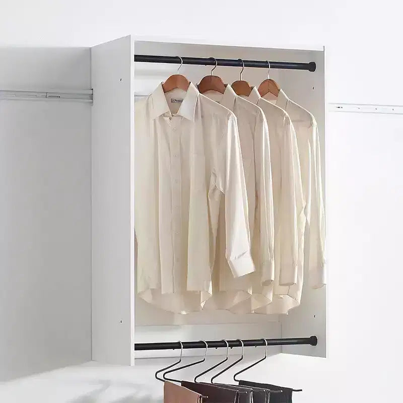 HomeStock Devi Wall Mounted Walk in Wood Closet System