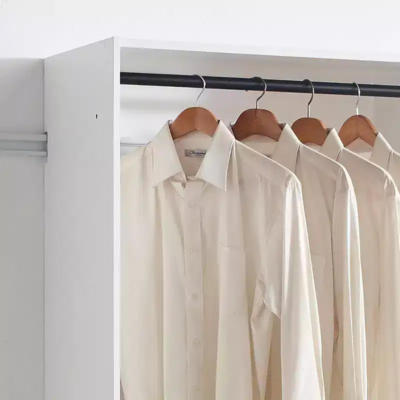 HomeStock Devi Wall Mounted Walk in Wood Closet System
