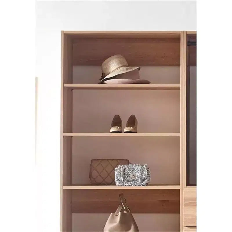 HomeStock Prosper Freestanding Walk in Wood Closet System