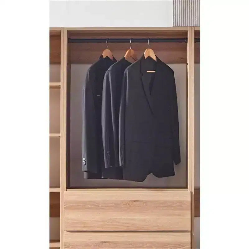 HomeStock Prosper Freestanding Walk in Wood Closet System