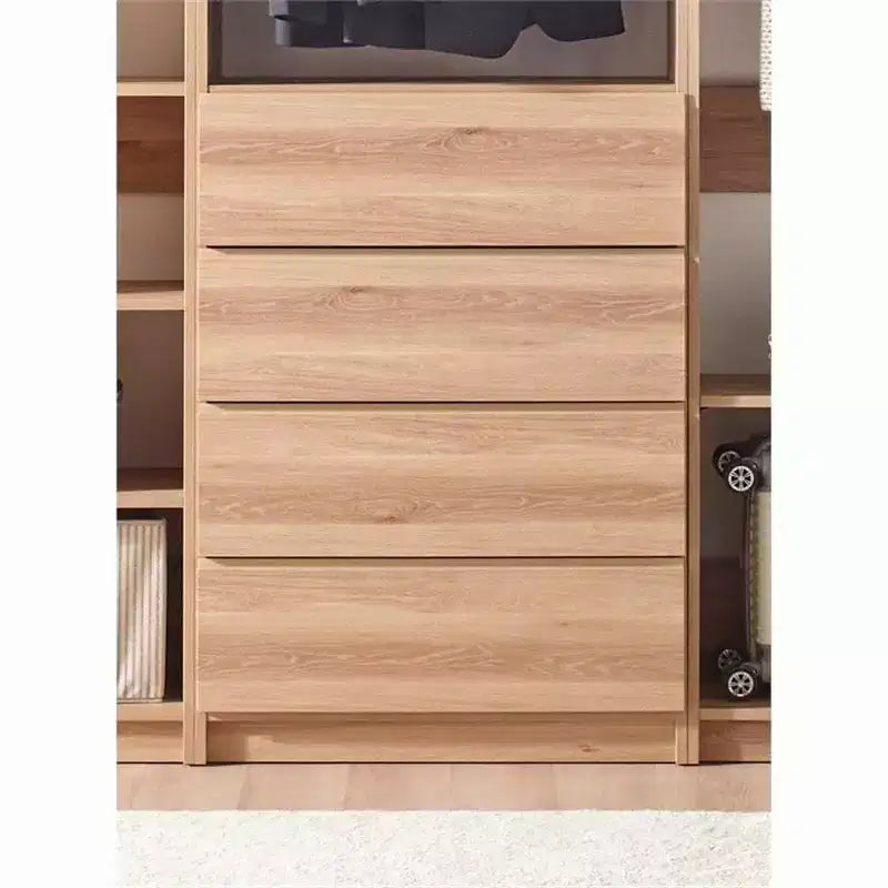 HomeStock Prosper Freestanding Walk in Wood Closet System