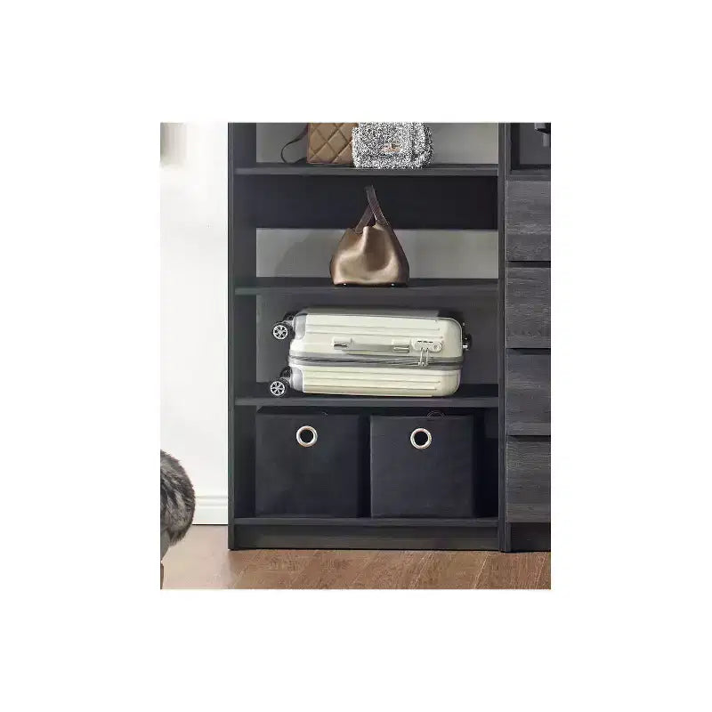 HomeStock Prosper Freestanding Walk in Wood Closet System