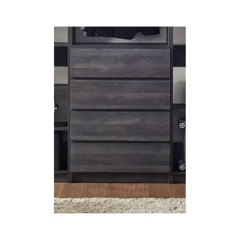 HomeStock Prosper Freestanding Walk in Wood Closet System