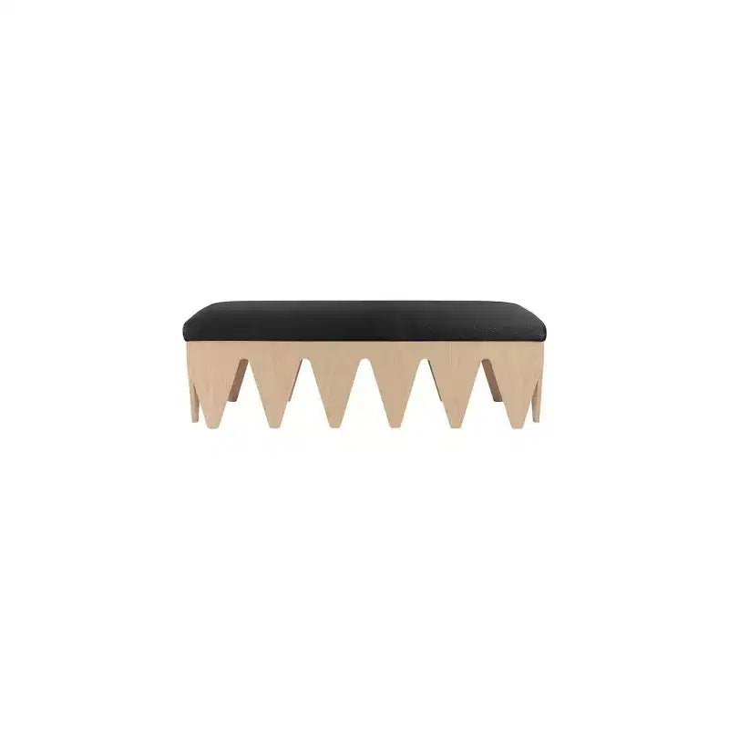 Meridian Furniture,Altair Velour Fur Fabric Bench