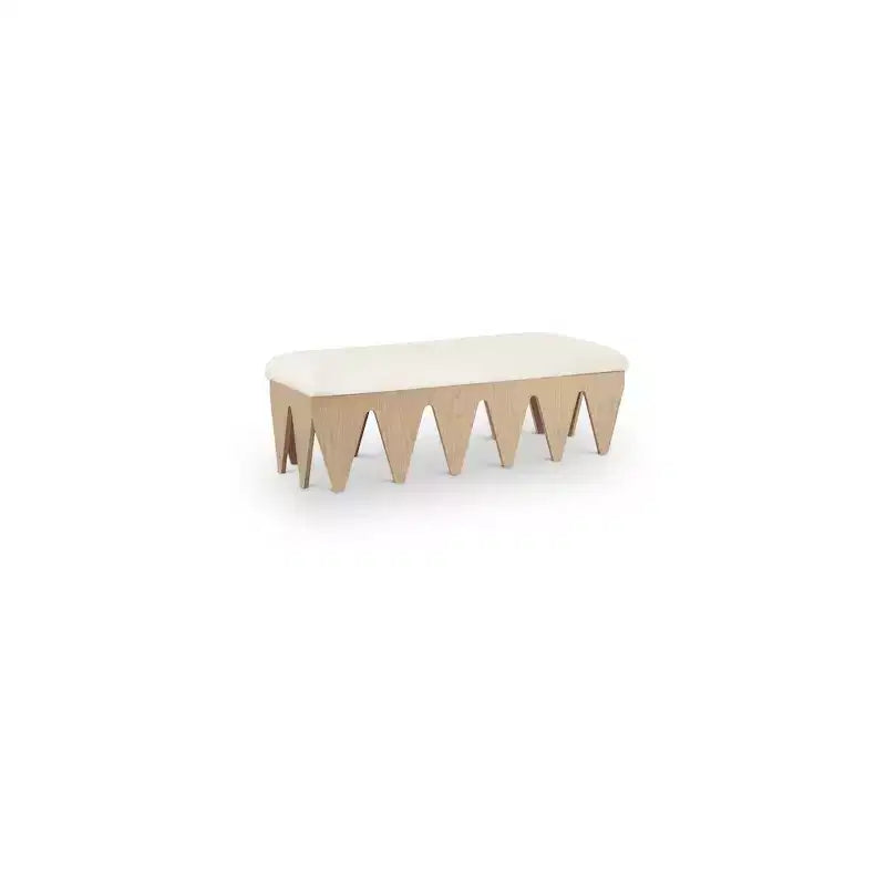 Meridian Furniture,Altair Velour Fur Fabric Bench