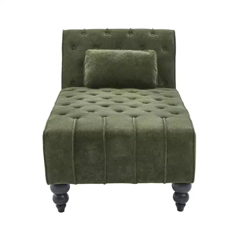 Christopher Knight Home Stroup Modern Glam Upholstered Chaise Lounge with Button-Tufted Diamond Stitch