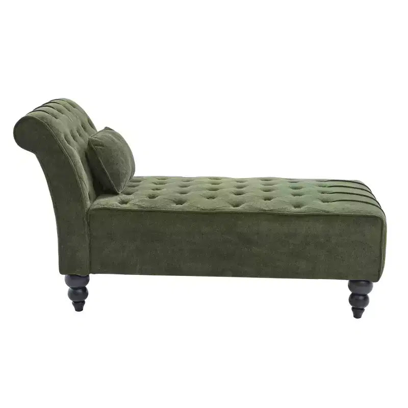 Christopher Knight Home Stroup Modern Glam Upholstered Chaise Lounge with Button-Tufted Diamond Stitch
