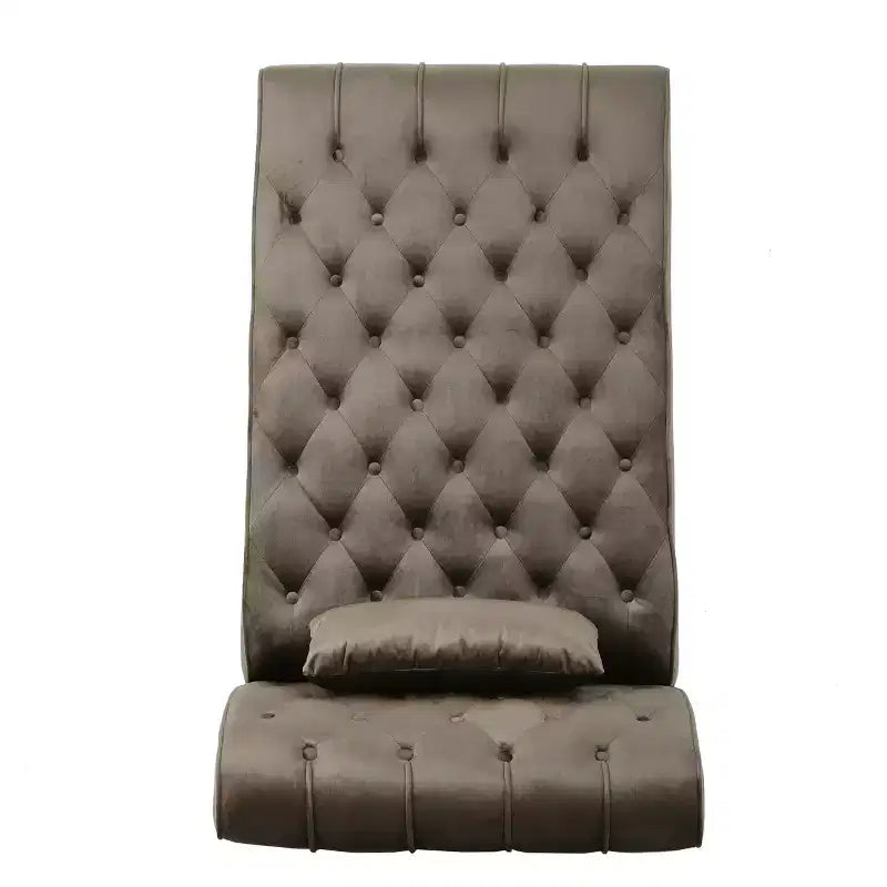 Christopher Knight Home Stroup Modern Glam Upholstered Chaise Lounge with Button-Tufted Diamond Stitch
