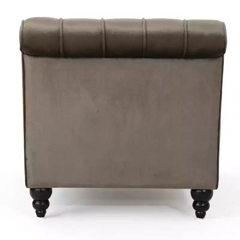 Christopher Knight Home Stroup Modern Glam Upholstered Chaise Lounge with Button-Tufted Diamond Stitch