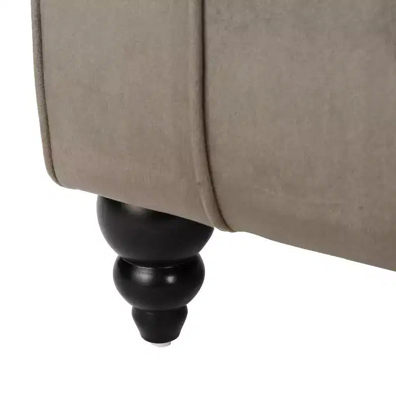 Christopher Knight Home Stroup Modern Glam Upholstered Chaise Lounge with Button-Tufted Diamond Stitch