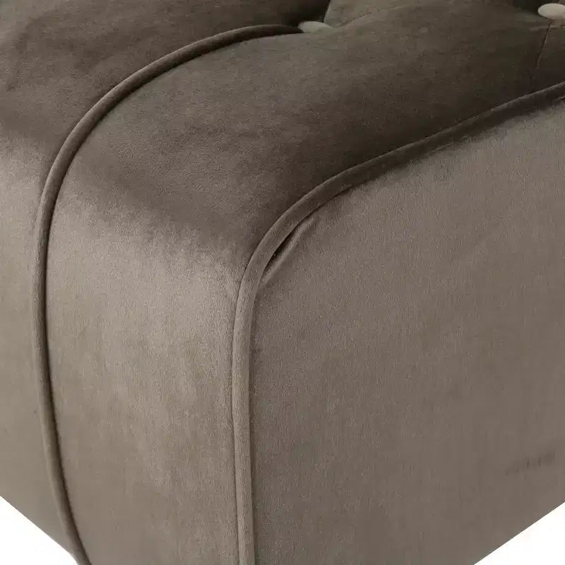 Christopher Knight Home Stroup Modern Glam Upholstered Chaise Lounge with Button-Tufted Diamond Stitch