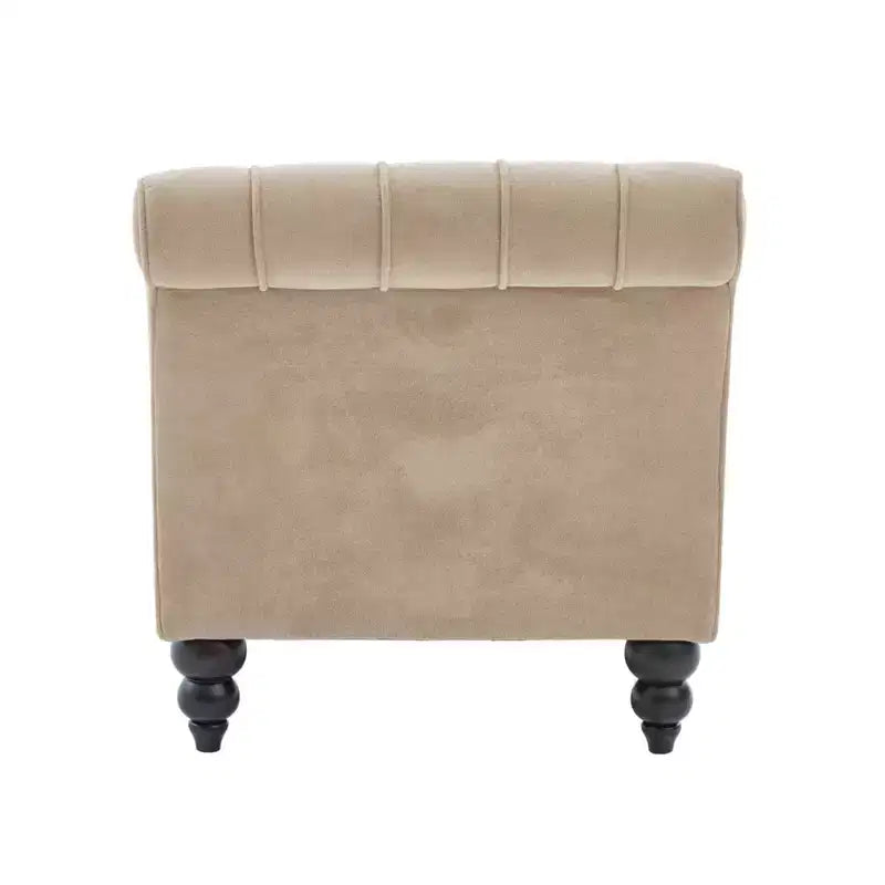 Christopher Knight Home Stroup Modern Glam Upholstered Chaise Lounge with Button-Tufted Diamond Stitch