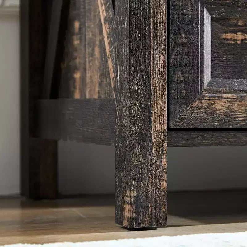 Farmhouse 6/8-Drawer Dresser, Wide Storage Cabinet with Metal Handles, Wooden Dressers for Bedroom Closet, Dark Oak