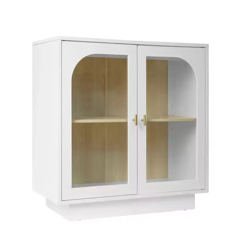 Modern Storage Cabinet, Sideboard Buffet with 2 Acrylic Doors, Console Table for Kitchen Living Room Entryway Study