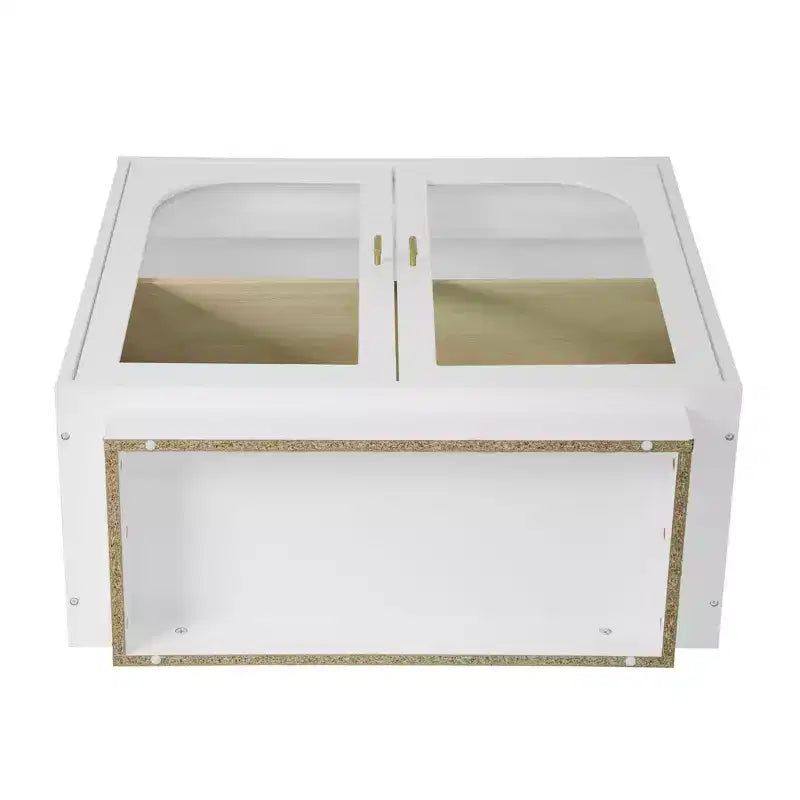 Modern Storage Cabinet, Sideboard Buffet with 2 Acrylic Doors, Console Table for Kitchen Living Room Entryway Study