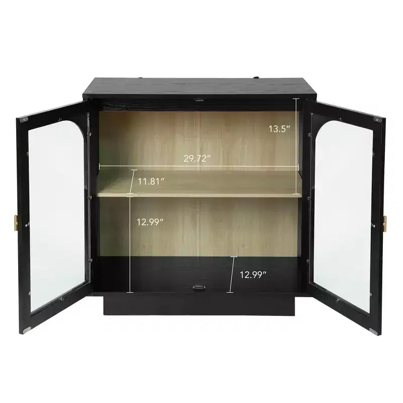 Modern Storage Cabinet, Sideboard Buffet with 2 Acrylic Doors, Console Table for Kitchen Living Room Entryway Study