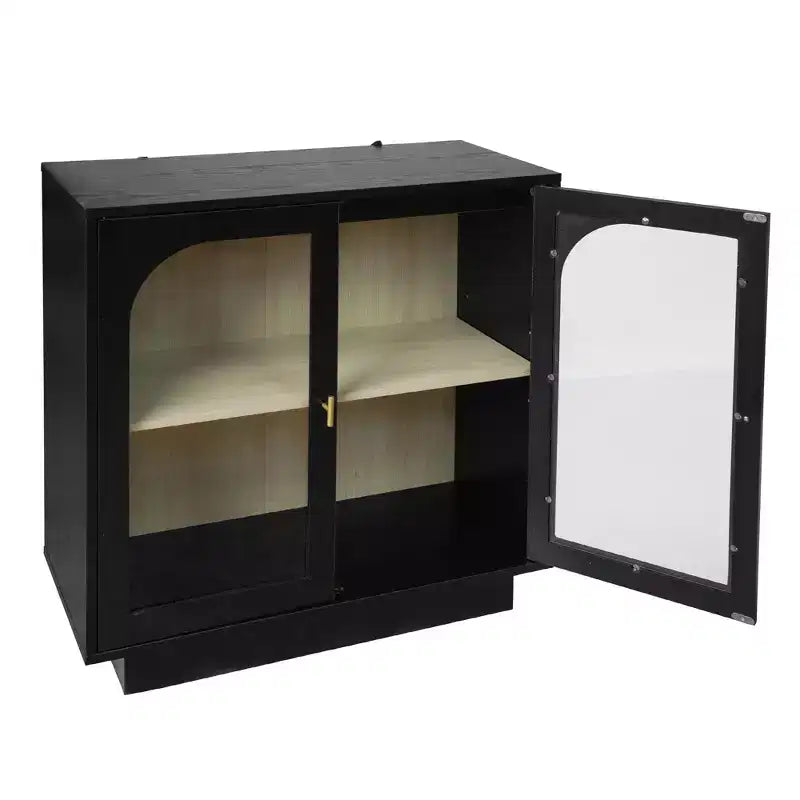 Modern Storage Cabinet, Sideboard Buffet with 2 Acrylic Doors, Console Table for Kitchen Living Room Entryway Study