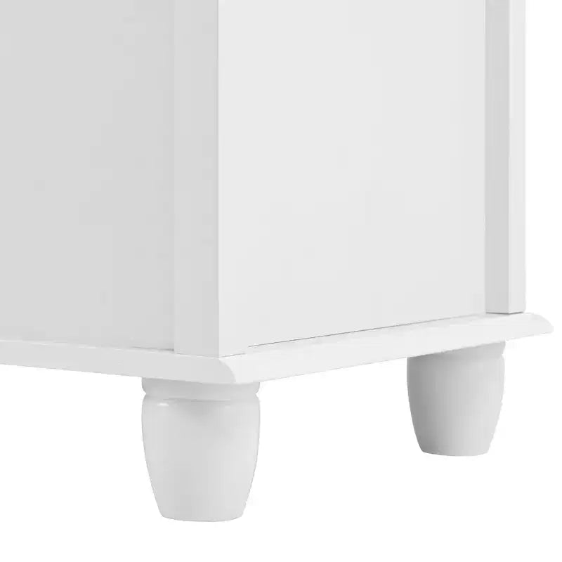 Storage Cabinet with Deep Space 5 Drawers for Living Room Hallway White